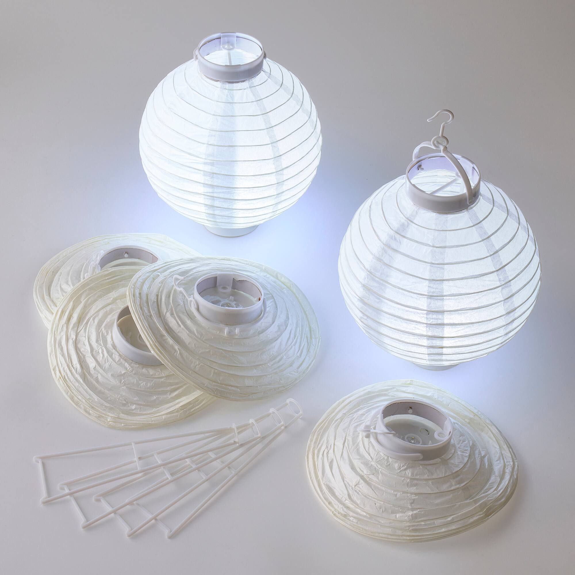 8 Packs: 6 ct. (48 total) 8" White Paper Lanterns by Ashland®